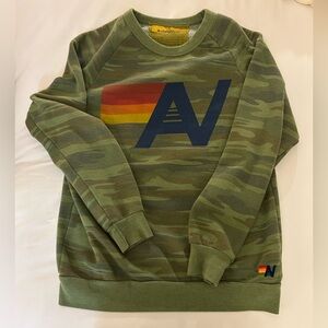 Aviator Nation camo crew neck